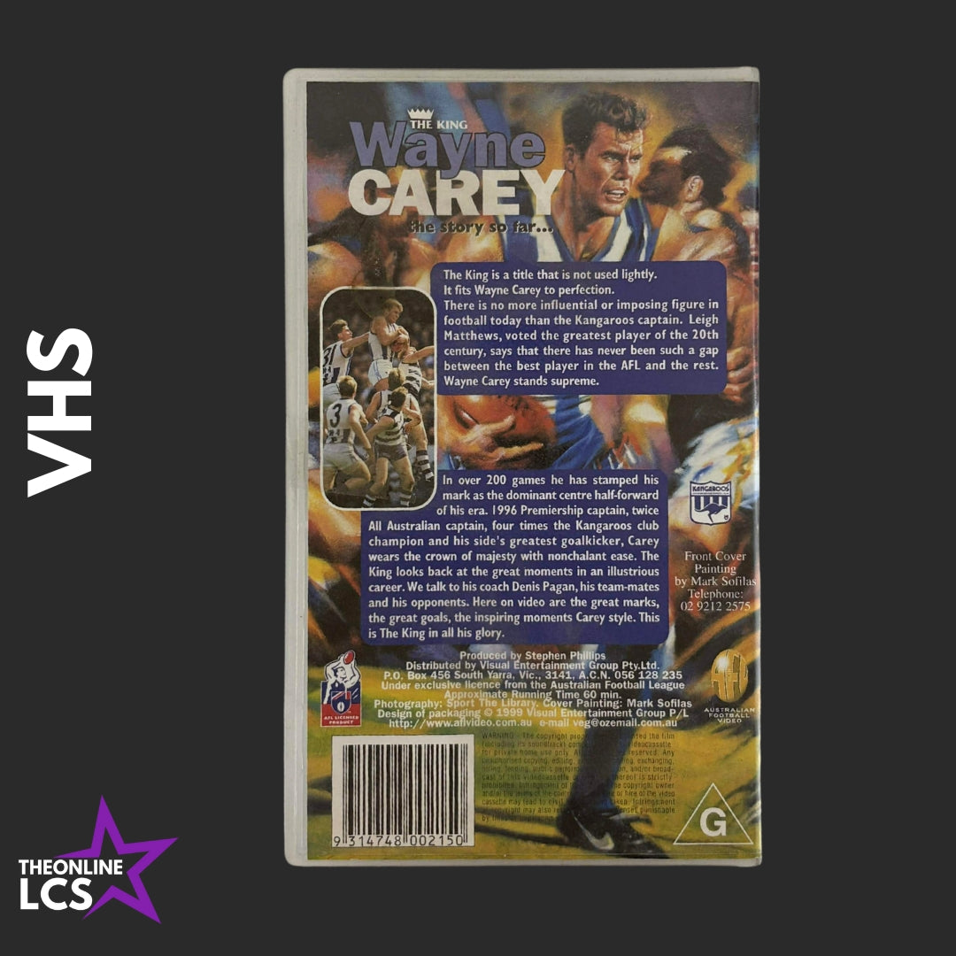 1999 AFL North Melbourne The King Wayne Carey The Story So Far VHS