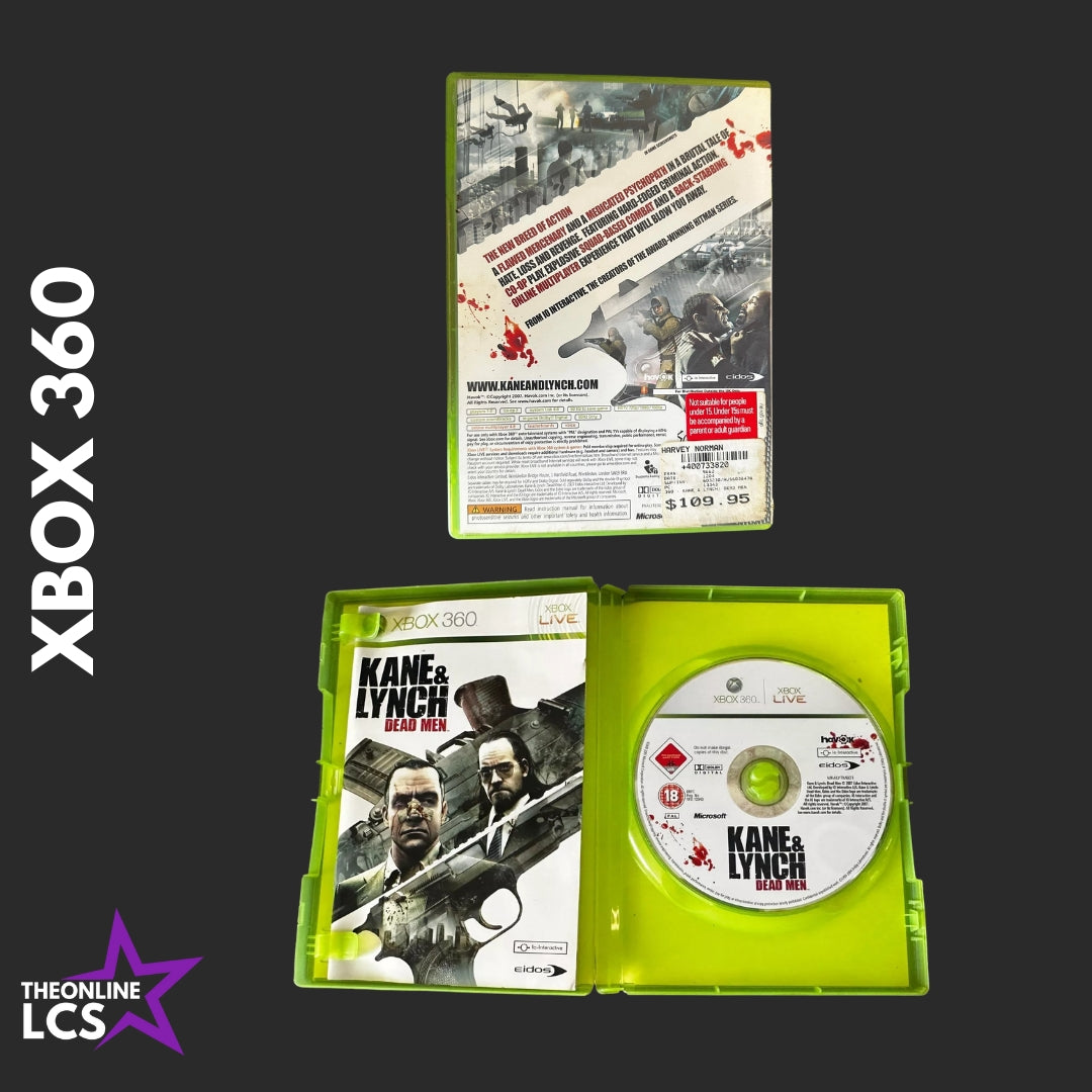 Xbox 360 Kane and Lynch Dead Men