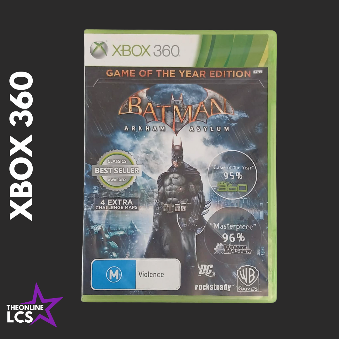 Xbox 360 Batman Arkham Asylum Game of the Year Edition